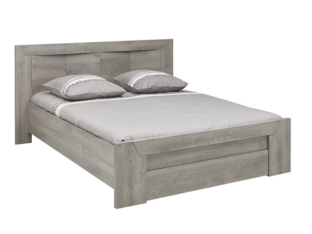 Tweepersoonsbed hayden met lade 140x190 - lichtgrijze eik - afbeelding 3 van  4