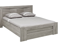 Tweepersoonsbed hayden met lade 140x190 - lichtgrijze eik - afbeelding 3 van  4