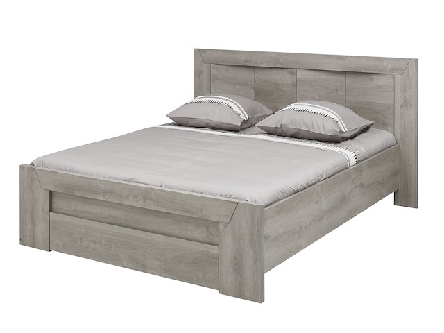 Tweepersoonsbed hayden met lade 140x190 - lichtgrijze eik - afbeelding 4 van  4