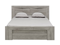 Tweepersoonsbed hayden met lade 140x200 - lichtgrijze eik - afbeelding 2 van  4