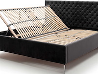 Tweepersoonsbed janice met opbergruimte 180x200cm - zwart - afbeelding 3 van  5