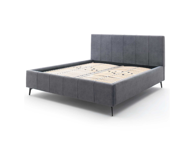 Tweepersoonsbed lizzie 180x200cm met opbergruimte - antraciet - afbeelding 2 van  7