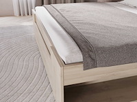 Tweepersoonsbed maksim - 140x190/200cm - met opbergruimte - eikdecor - afbeelding 5 van  7