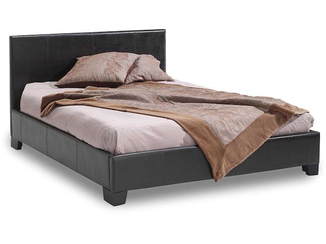Tweepersoonsbed miro 140x200 - bruin - afbeelding 1 van  4