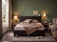 Tweepersoonsbed miro 140x200 - bruin - afbeelding 4 van  4