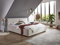 Tweepersoonsbed mitoma | 160 x 200 cm | beigekleurig design