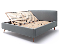 Tweepersoonsbed tony 180x200cm met opbergruimte - ijsblauw