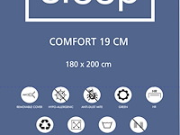 Tweepersoonsmatras comfort plus 180x200x19cm - koudschuim - afbeelding 4 van  4