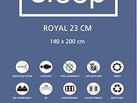 Tweepersoonsmatras royal 140x200x23cm - pocketveren - afbeelding 4 van  4