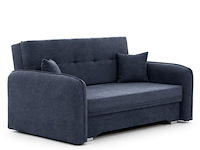 Tweezitbank met slaapfunctie laina| donkerblauw - afbeelding 2 van  6