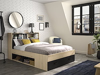 Twijfelaar met opbergladen sabia | 140 x 190 | châtaignier-design - afbeelding 1 van  5