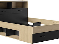 Twijfelaar met opbergladen sabia | 140 x 190 | châtaignier-design - afbeelding 2 van  5
