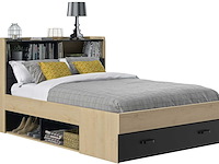 Twijfelaar met opbergladen sabia | 140 x 190 | châtaignier-design - afbeelding 4 van  5