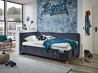 Twijfelaar ollie | met rugleuning | 140 x 200 cm | donkerblauw design