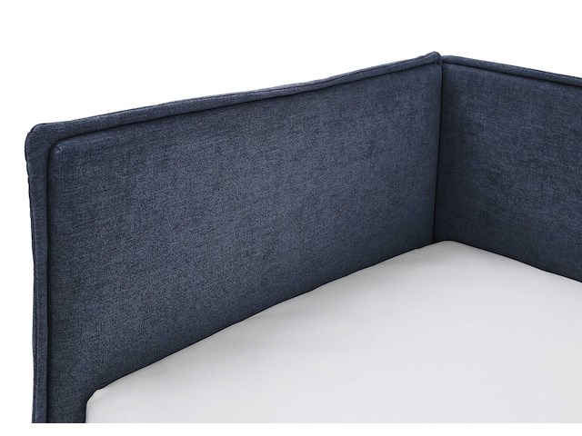 Twijfelaar ollie | met rugleuning | 140 x 200 cm | donkerblauw design - afbeelding 3 van  7