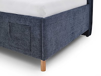 Twijfelaar ollie | met rugleuning | 140 x 200 cm | donkerblauw design - afbeelding 4 van  7