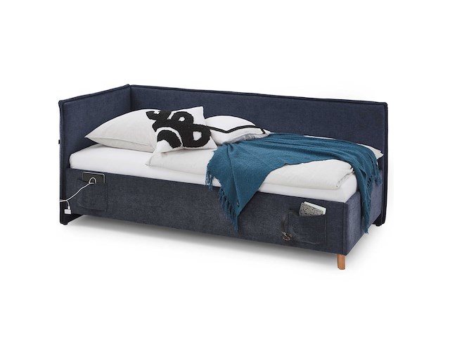Twijfelaar ollie | met rugleuning | 140 x 200 cm | donkerblauw design - afbeelding 7 van  7