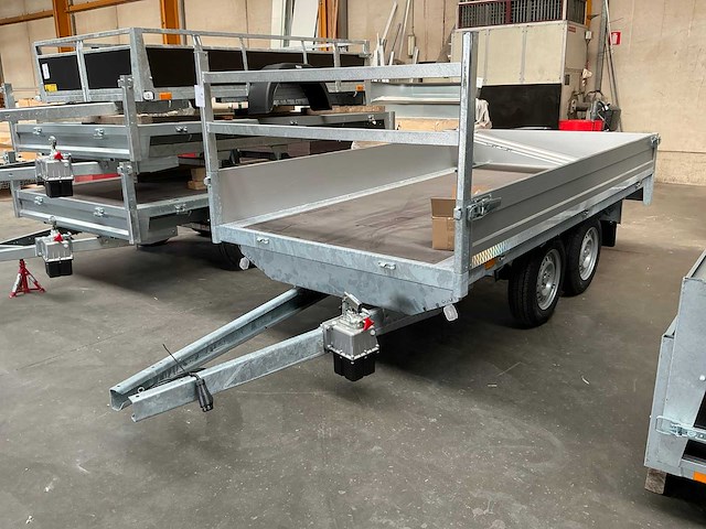 Twin arc onafgewerkte geremde kipper aanhangwagen - afbeelding 2 van  8
