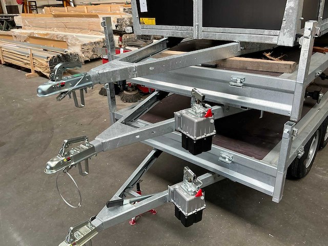 Twins trailer onafgewerkte aanhangwagen (3x) - afbeelding 3 van  11