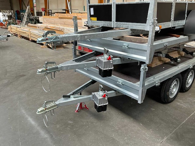 Twins trailer onafgewerkte aanhangwagen (3x) - afbeelding 4 van  11