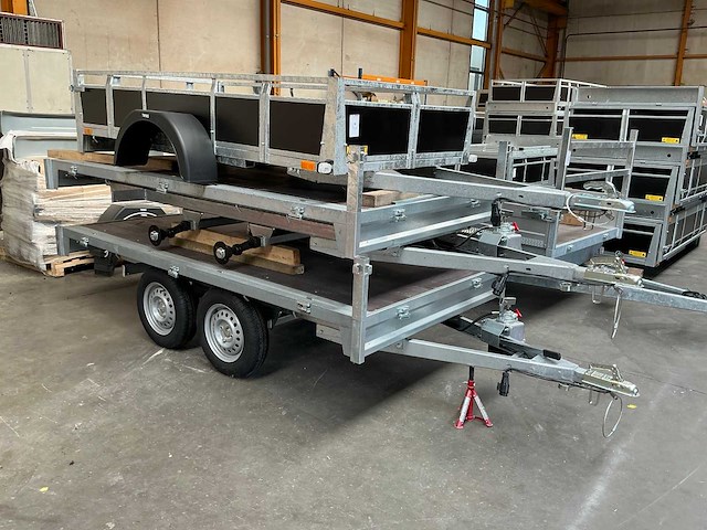 Twins trailer onafgewerkte aanhangwagen (3x) - afbeelding 6 van  11