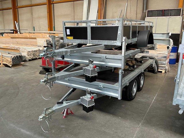Twins trailer onafgewerkte aanhangwagen (3x) - afbeelding 1 van  11
