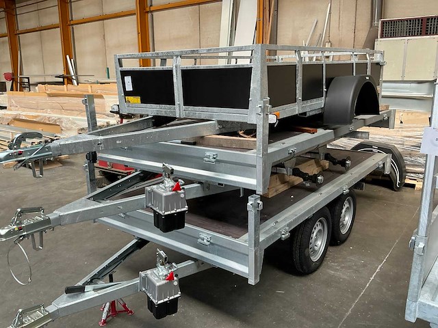 Twins trailer onafgewerkte aanhangwagen (3x) - afbeelding 5 van  11