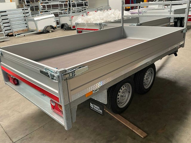 Twins trailers geremde kipper aanhangwagen - afbeelding 6 van  6