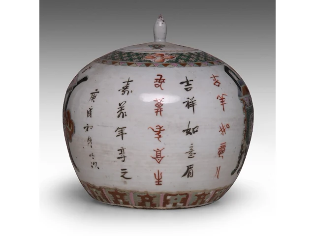 Two chinese blue and white 'fu xing and playful boys' plates, 19thc - added a ginger jar, seven 18thc plates, and a japanese plate, largest ø 25,5 cm (11) - afbeelding 11 van  11