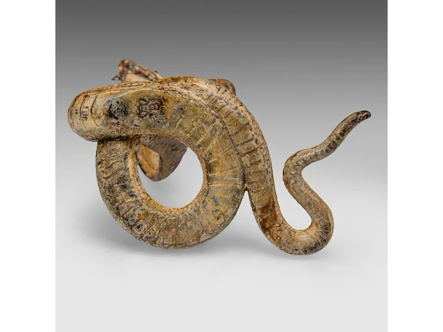 Two cold-painted vienna bronze cobras by franz xavier bergmann (1861-1936), h 10-12,5 cm - afbeelding 8 van  10