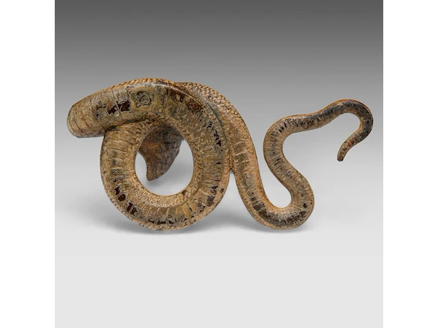 Two cold-painted vienna bronze cobras by franz xavier bergmann (1861-1936), h 10-12,5 cm - afbeelding 9 van  10