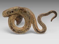 Two cold-painted vienna bronze cobras by franz xavier bergmann (1861-1936), h 10-12,5 cm - afbeelding 9 van  10