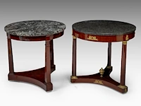 Two fine empire period mahogany gueridons, ca. 1810 76 x 80 cm. (29.92 x 31 1/2 in.) - afbeelding 2 van  7