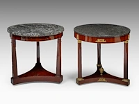 Two fine empire period mahogany gueridons, ca. 1810 76 x 80 cm. (29.92 x 31 1/2 in.) - afbeelding 3 van  7