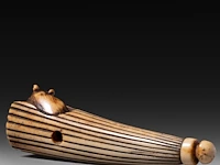 Two japanese bone netsuke of rats, edo period (19thc), w 3,5 cm / w 7,2 cm - afbeelding 9 van  11
