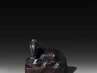 Two japanese wood netsuke of animals of the zodiac, edo period (17th-18thc), w 4,3 cm - h 3,7 cm / w 5,5 cm - afbeelding 3 van  6