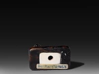 Two japanese wood netsuke of animals of the zodiac, edo period (17th-18thc), w 4,3 cm - h 3,7 cm / w 5,5 cm - afbeelding 6 van  6