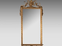 Two matching louis xvi period giltwood trumeau mirrors, with an allegory of harvest on top 170 x 62 cm. (66.93 x 24.41 in.), frame: 170 x 75 cm. (66.93 x 29.53 in.) - afbeelding 2 van  6