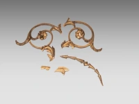 Two matching louis xvi period giltwood trumeau mirrors, with an allegory of harvest on top 170 x 62 cm. (66.93 x 24.41 in.), frame: 170 x 75 cm. (66.93 x 29.53 in.) - afbeelding 6 van  6