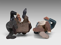 Two polychrome terracotta figures of a barber and a baker, attrib. to bernhardt bloch (1836-1909) the baker: 29 cm. (11.41 in.), the barber: 26 cm. (10.24 in.) - afbeelding 7 van  9