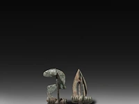 Two roman bronze erotic fibulae, h 3,5 cm - afbeelding 2 van  5