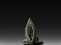 Two roman bronze erotic fibulae, h 3,5 cm - afbeelding 5 van  5