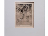 Two unframed etchings by félicien rops (1833-1898) and jules de bruycker (1870-1945) - afbeelding 2 van  8