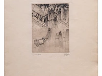 Two unframed etchings by félicien rops (1833-1898) and jules de bruycker (1870-1945) - afbeelding 4 van  8