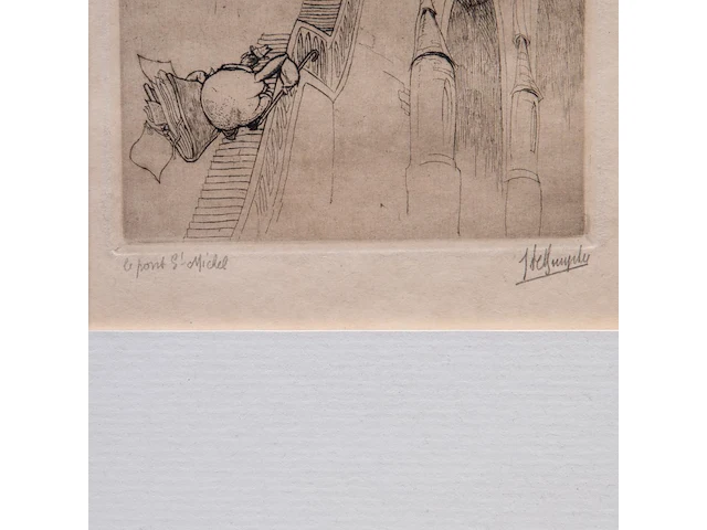 Two unframed etchings by félicien rops (1833-1898) and jules de bruycker (1870-1945) - afbeelding 5 van  8