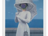 Two unframed offset lithographs by rené magritte (1898-1967), 'l'entrée en scène' (n° 175/275) and 'la grande guerre' (n° 265/275) sheet size: 60 x 45 cm. (23.62 x 17.71 in.) - afbeelding 3 van  7