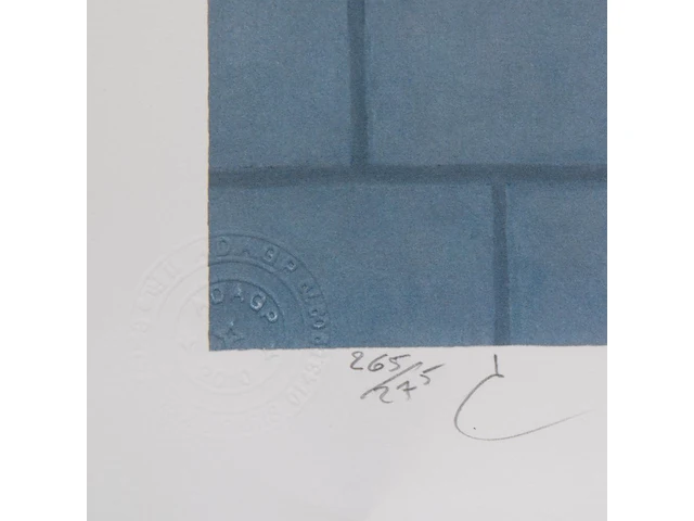 Two unframed offset lithographs by rené magritte (1898-1967), 'l'entrée en scène' (n° 175/275) and 'la grande guerre' (n° 265/275) sheet size: 60 x 45 cm. (23.62 x 17.71 in.) - afbeelding 5 van  7
