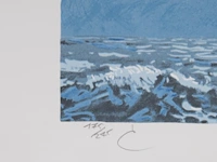 Two unframed offset lithographs by rené magritte (1898-1967), 'l'entrée en scène' (n° 175/275) and 'la grande guerre' (n° 265/275) sheet size: 60 x 45 cm. (23.62 x 17.71 in.) - afbeelding 7 van  7