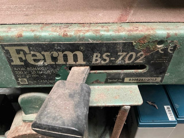 Type bs-702 bandschuurmachine ferm - afbeelding 4 van  4