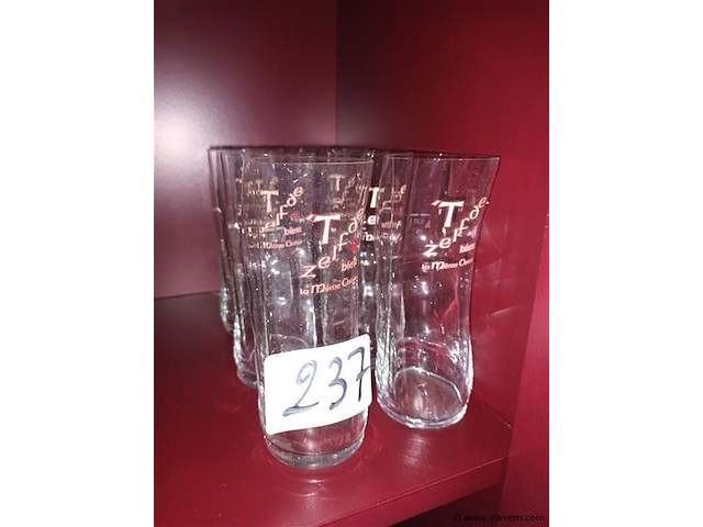 T’zelfde bier glazen. 6 stuks - afbeelding 1 van  5